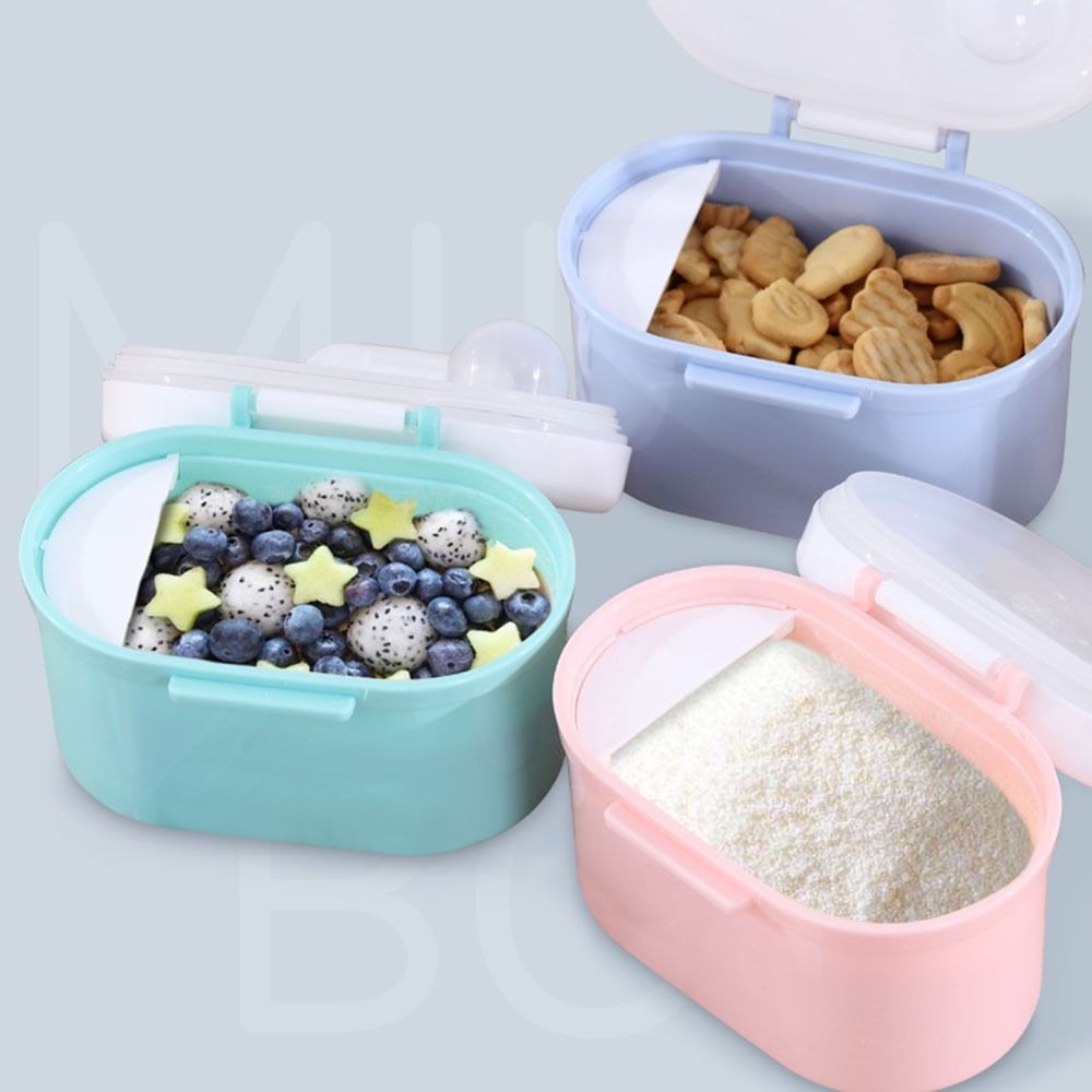 Baby Products Distributor - Taşınabilir Bebek Süt Tozu Kutusu Kepçeli