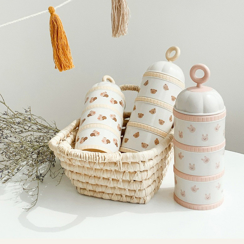 Baby Products Distributor - Sevimli Ayı Süt Tozu Kutusu Bebek