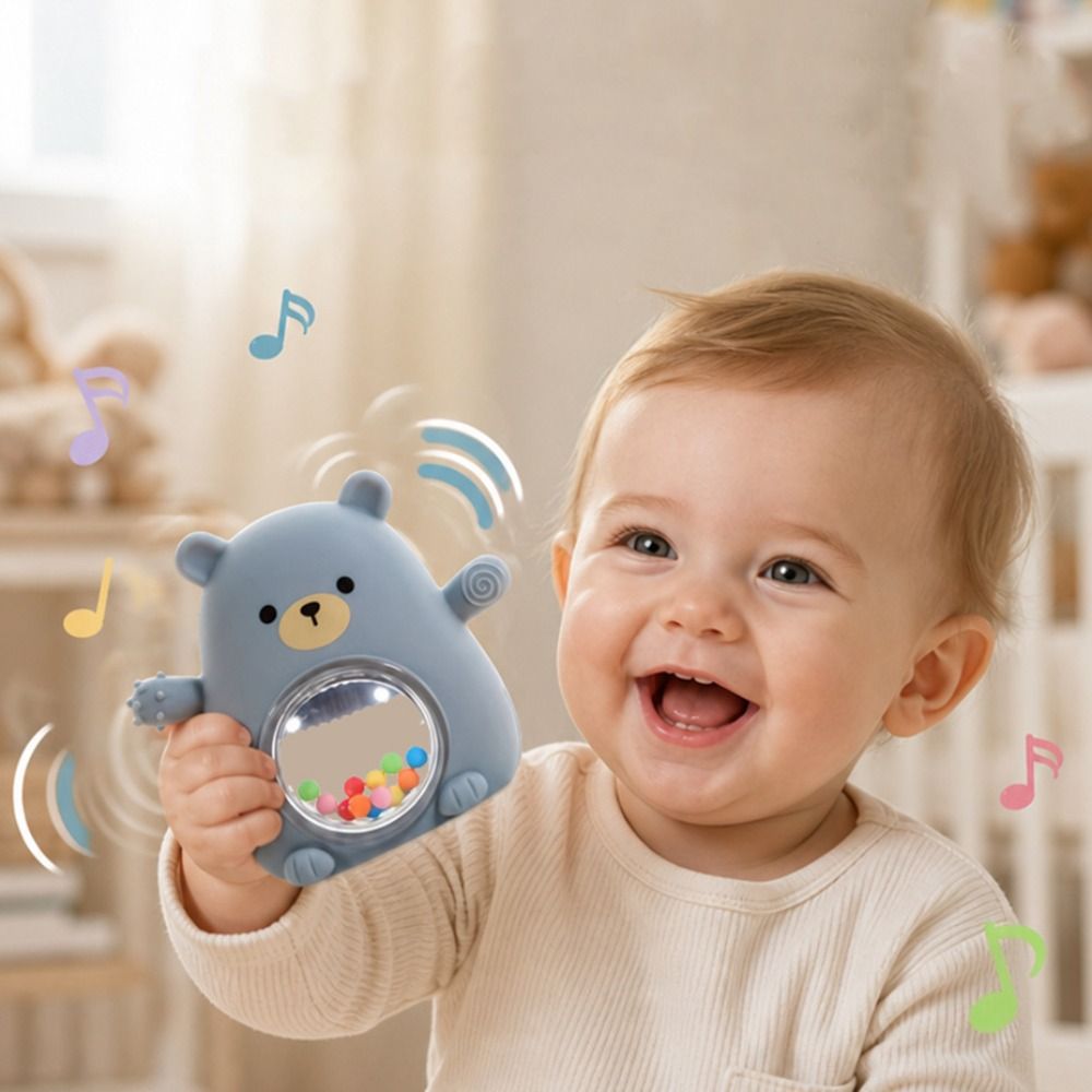Teething Mitten Baby - Taşınabilir Sevimli Ayı Şeklinde Bebek Silikon