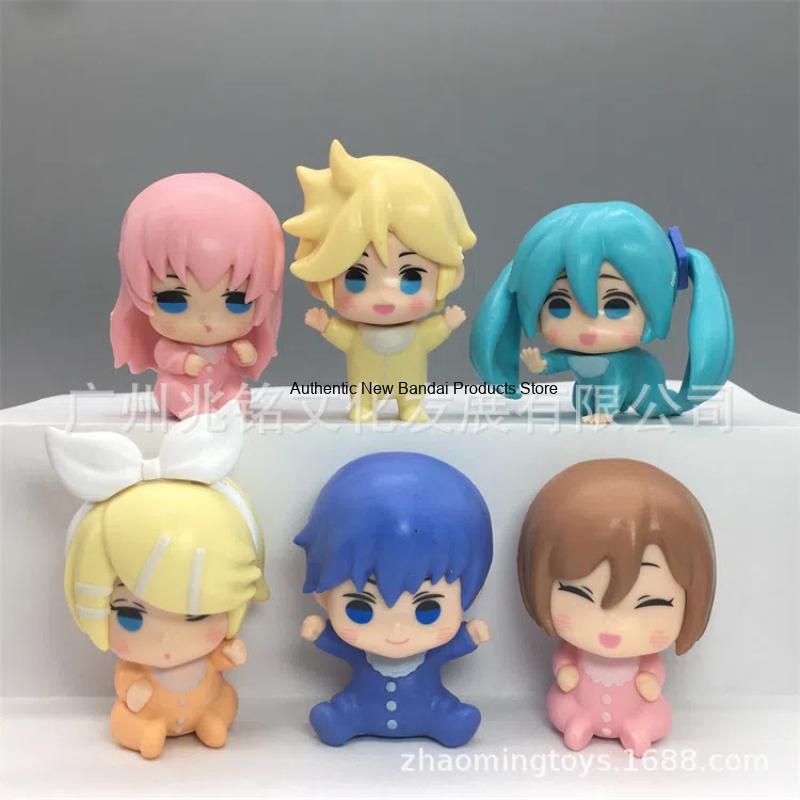 Baby Q Products - 6 adet/takım Anime Hatsune Miku q-versiyonu