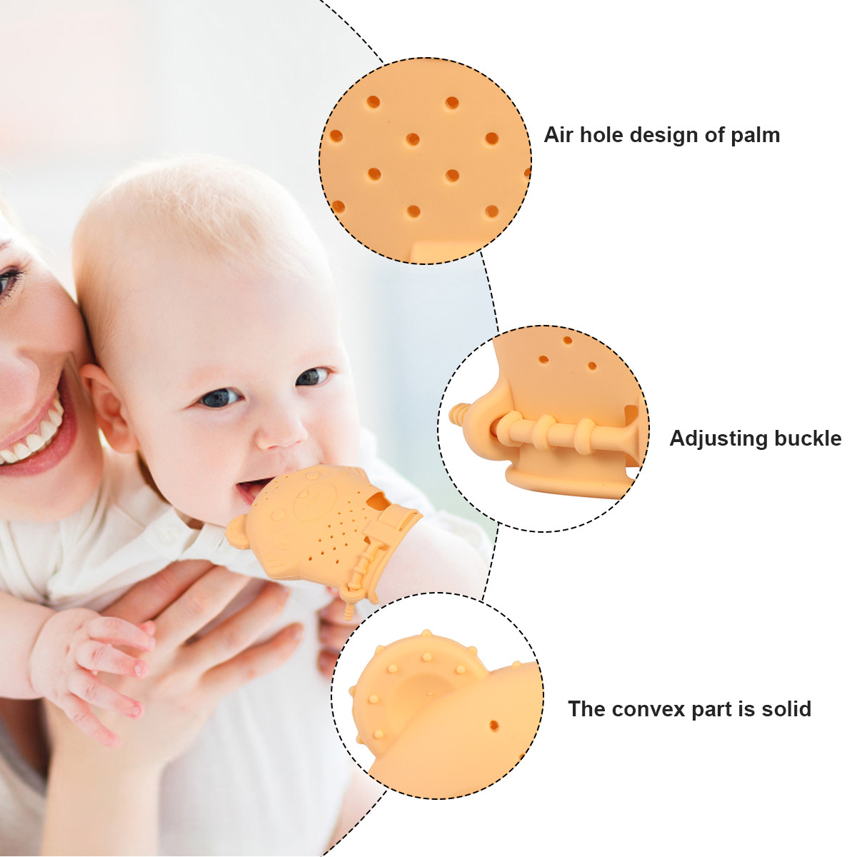 Silikon Bebek Diş Kaşıyıcı Eld - Teething Mitten Baby incelemesi ve fiyatı